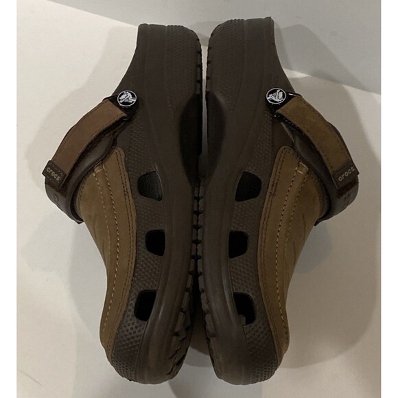 Crocs Classic Yukon Vista II Clog Men's 10 Brown Vegan Leather Slip On Gorpcore - Picture 8 of 12